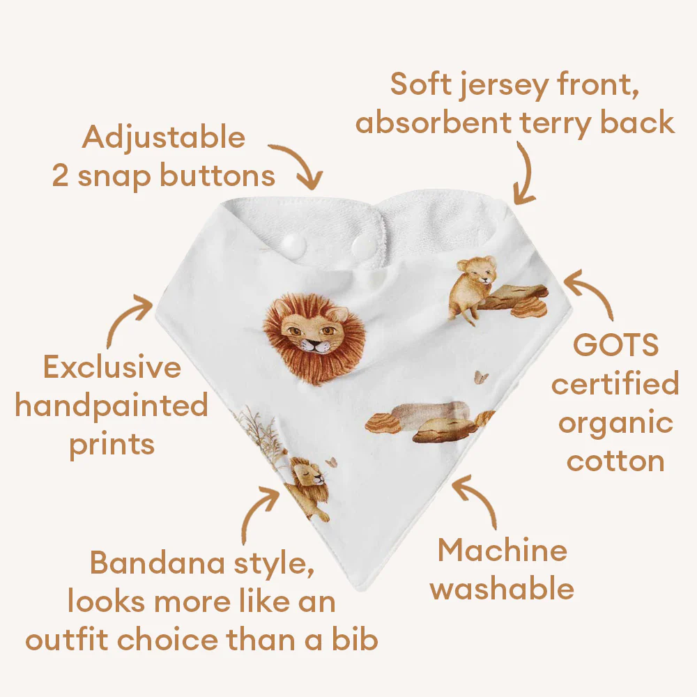 Lion Organic Dribble Bib - Image 4