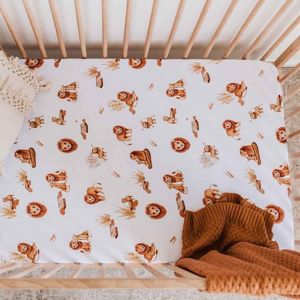 Lion Organic Fitted Cot Sheet - Image 10