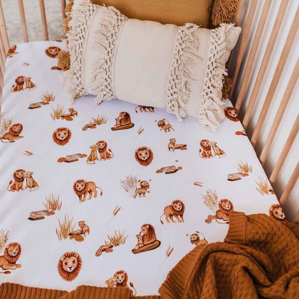 Lion Organic Fitted Cot Sheet - Image 11