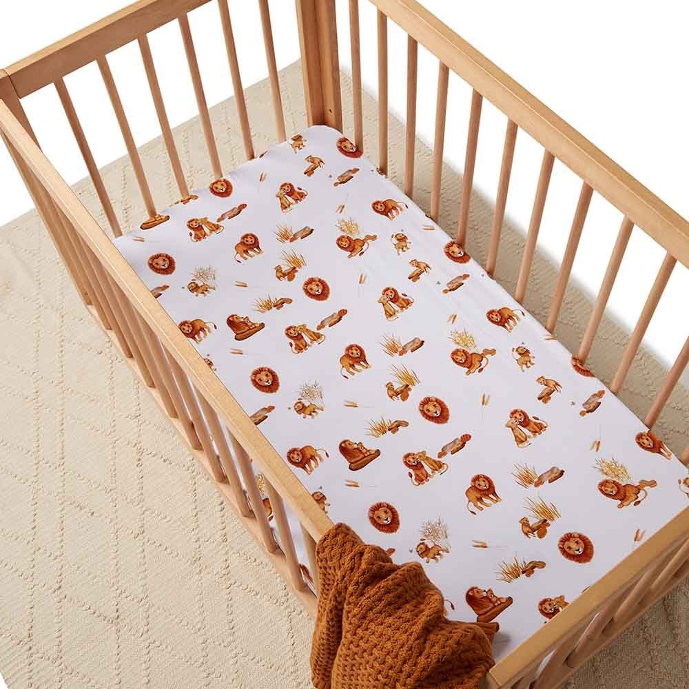 Lion Organic Fitted Cot Sheet - Image 6