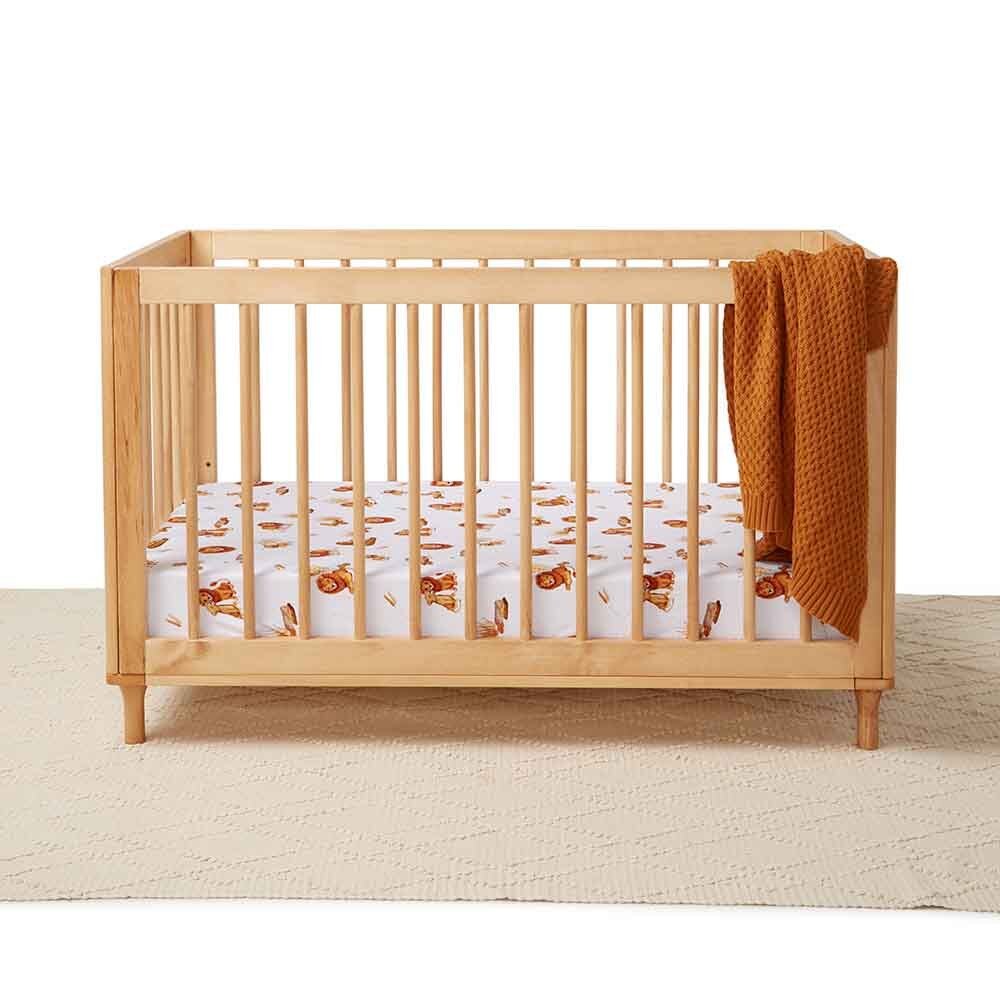 Lion Organic Fitted Cot Sheet - Image 7