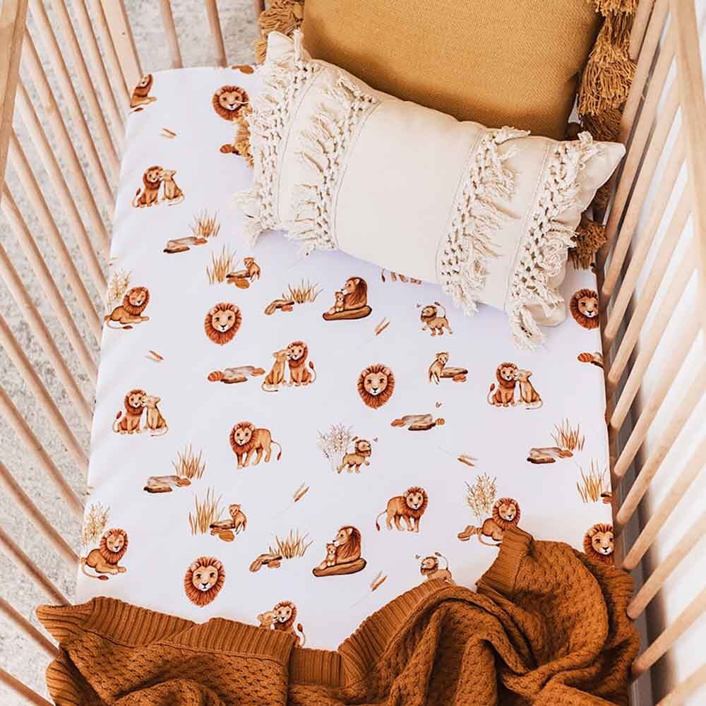 Lion Organic Fitted Cot Sheet - Image 9