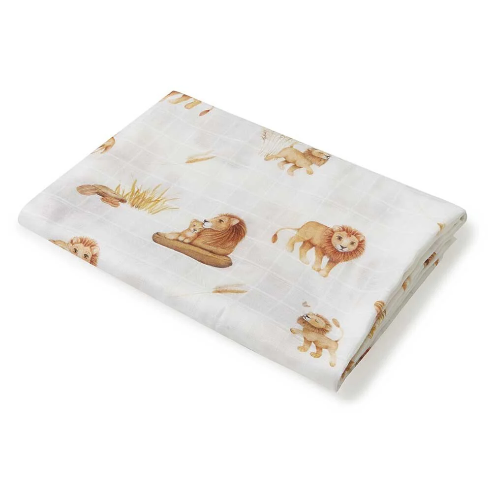 Lion Organic Muslin Wrap - Image 3
