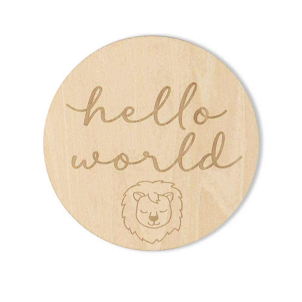 Lion Wooden Milestone Cards - Image 7