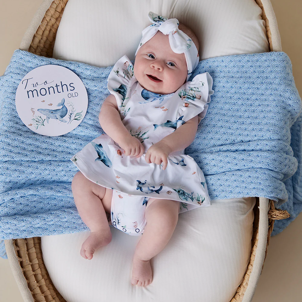 Ocean Short Sleeve Organic Dress - Image 3