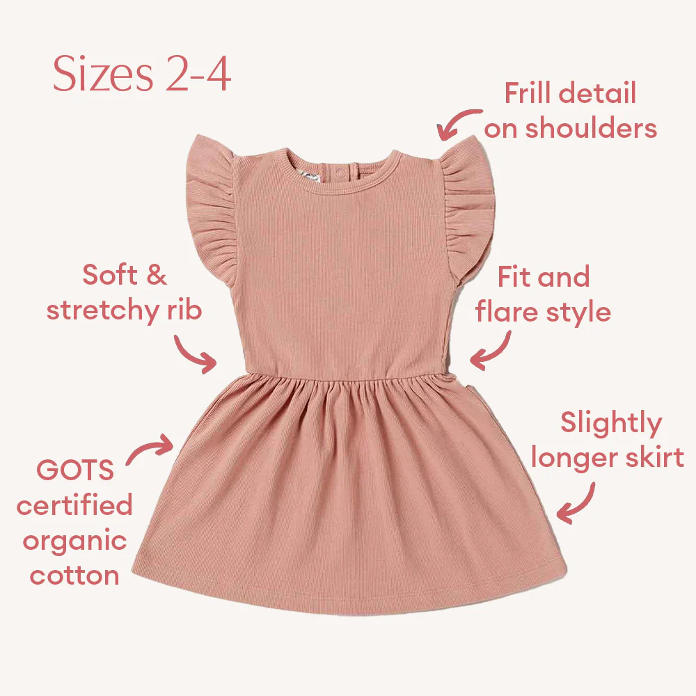 Rose Short Sleeve Organic Dress - Image 11