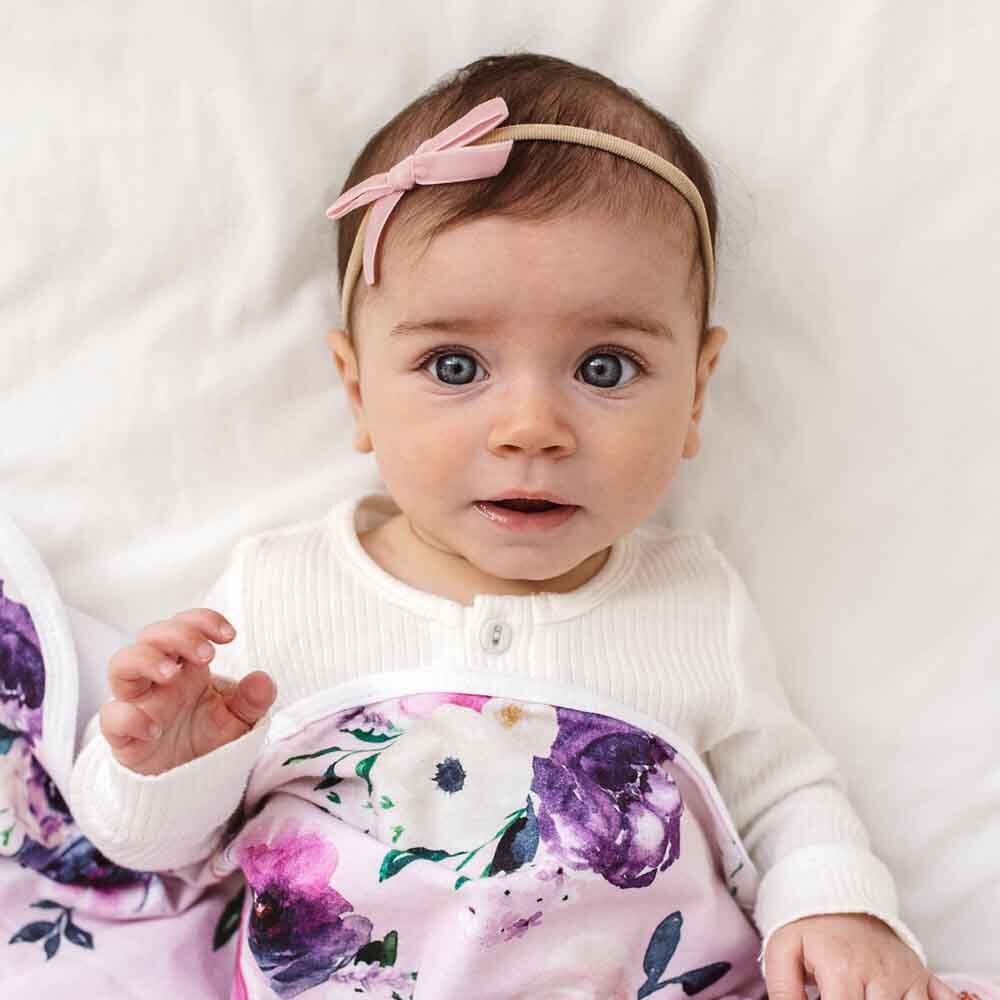 Rose Pink Velvet Bow - Image 3