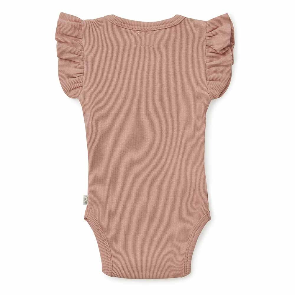 Rose Short Sleeve Organic Bodysuit - Image 6