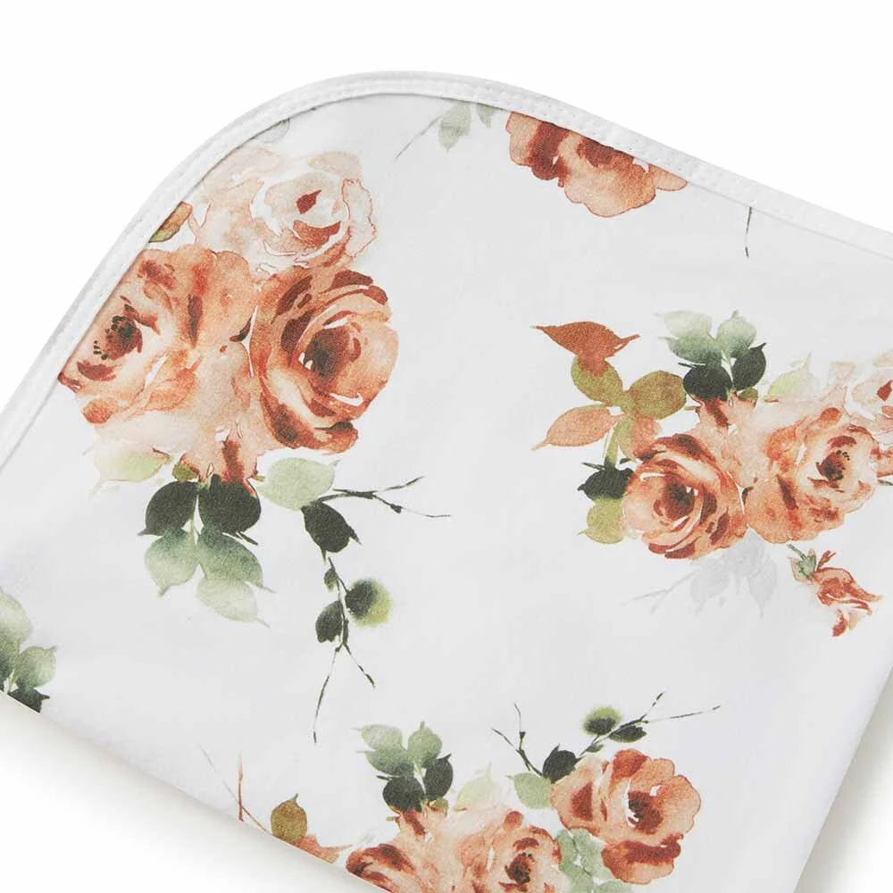 Rosebud Organic Jersey Wrap & Topknot Set - Image 5