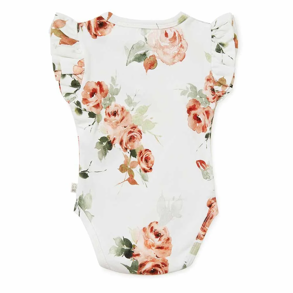 Rosebud Short Sleeve Organic Bodysuit - Image 3