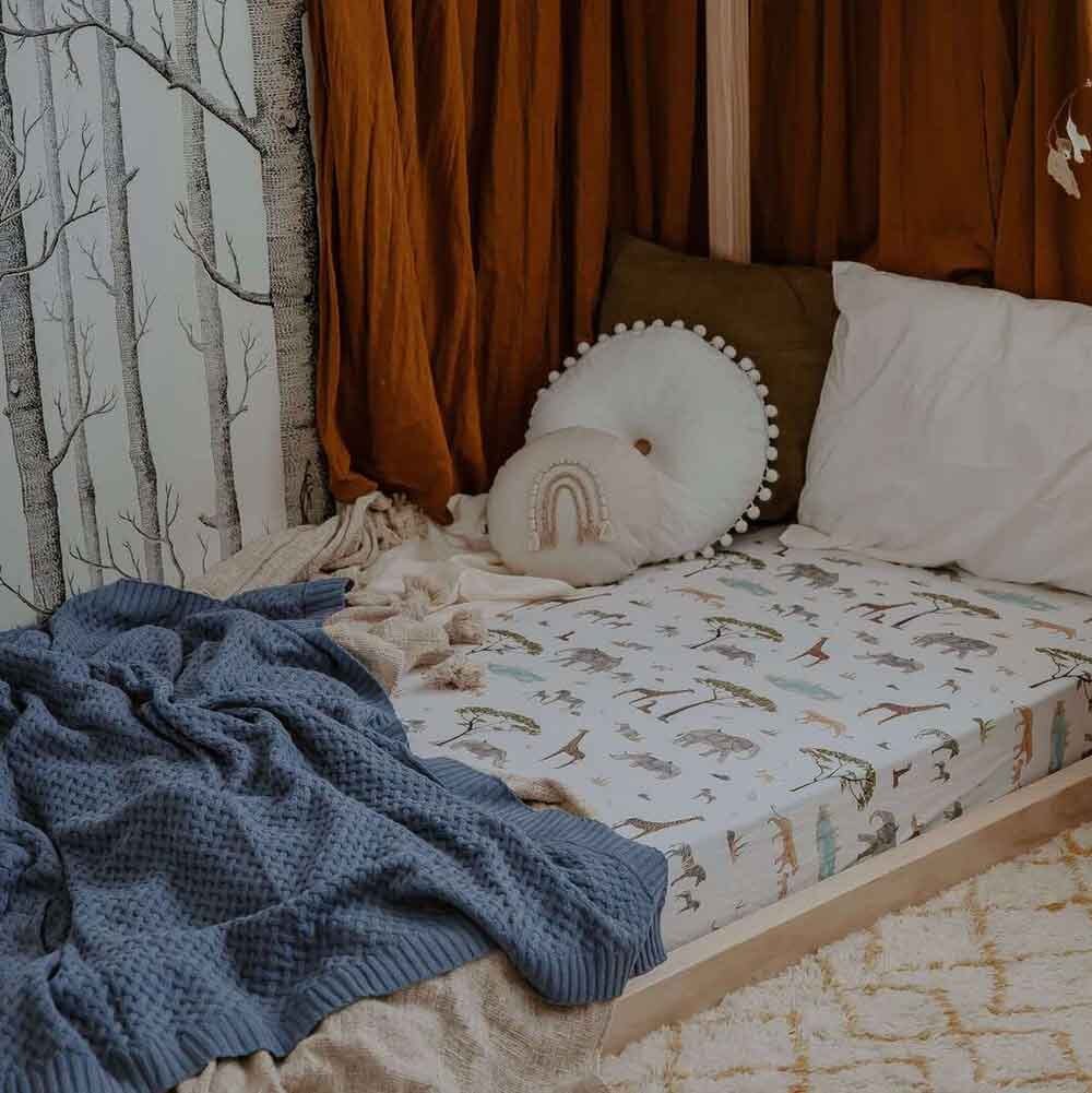 Safari Organic Fitted Cot Sheet - Image 6