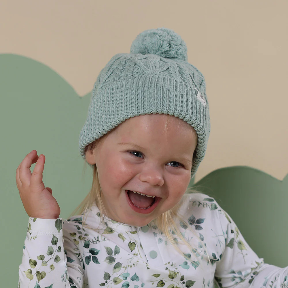 Sage Organic Baby Knit Beanie - Image 5