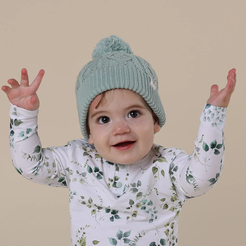Sage Organic Baby Knit Beanie - Image 6