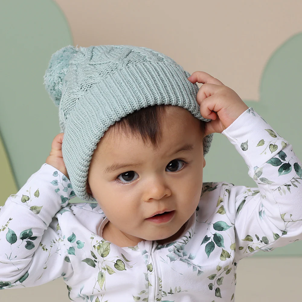 Sage Organic Baby Knit Beanie - Image 7