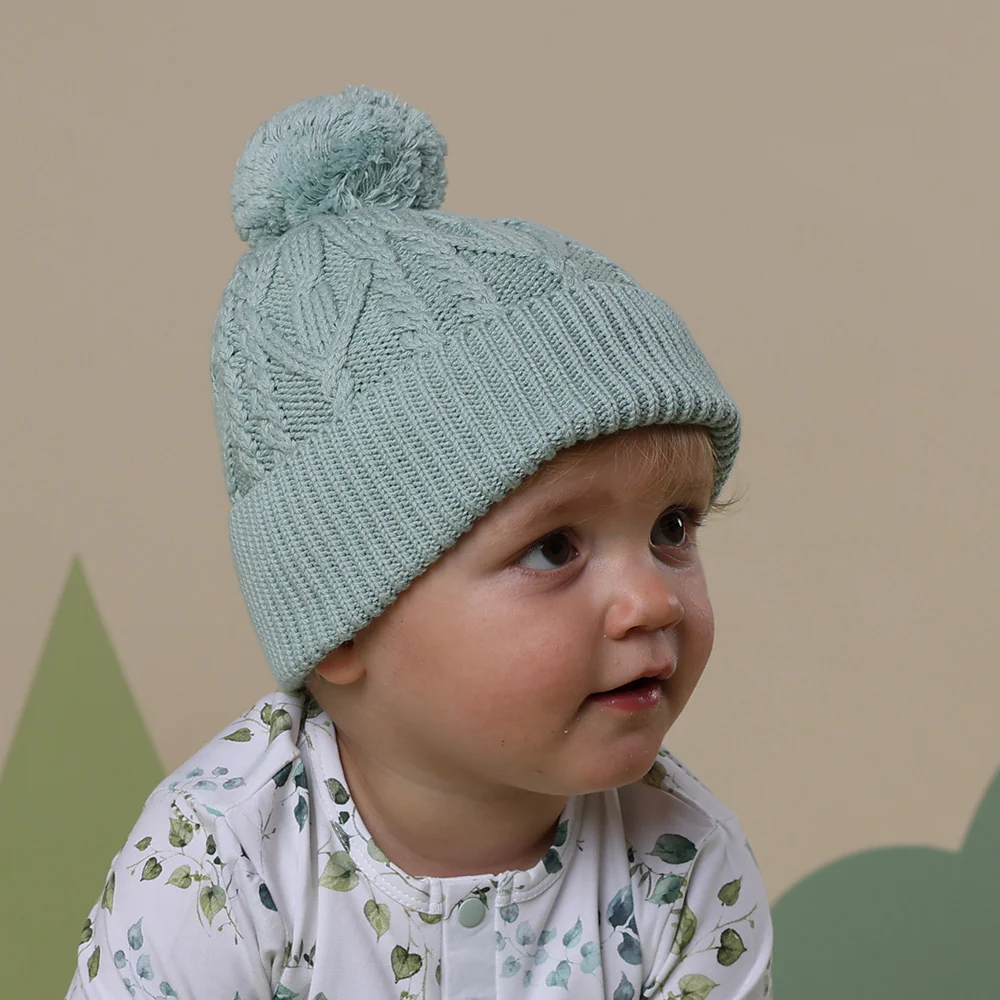 Sage Organic Baby Knit Beanie - Image 8