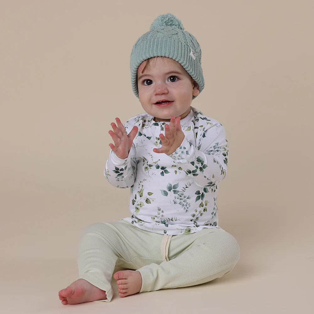 Sage Organic Baby Knit Beanie - Image 9
