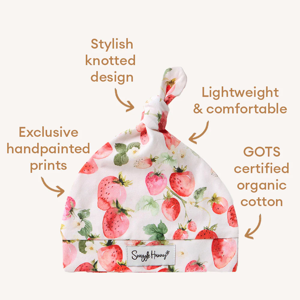 Strawberry Organic Knotted Beanie - Image 4