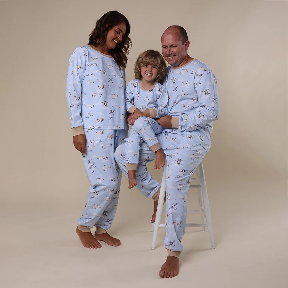 Taking Flight Organic Mens Long Sleeve PJ Set - Image 4