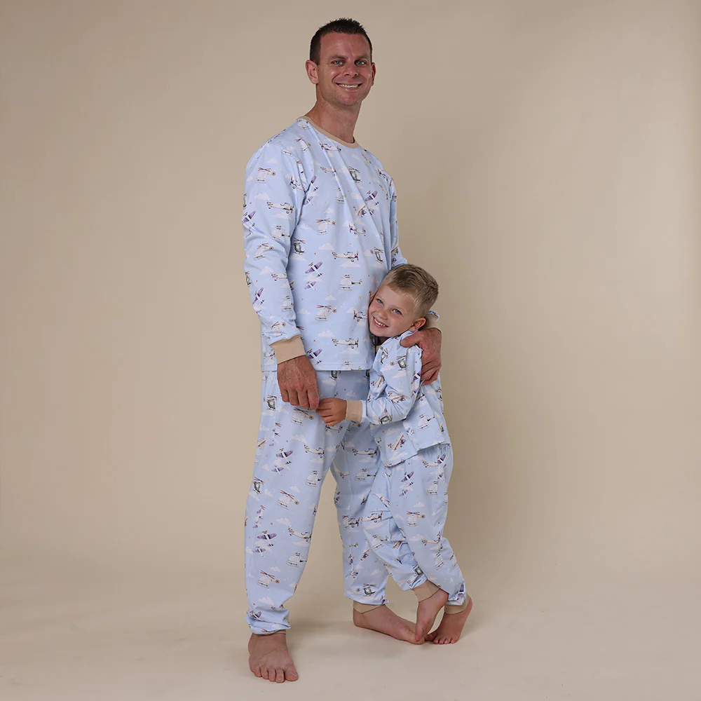 Taking Flight Organic Mens Long Sleeve PJ Set - Image 6