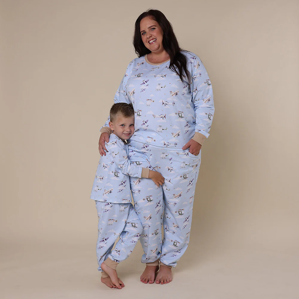 Taking Flight Organic Womens Long Sleeve PJ Set - Image 7