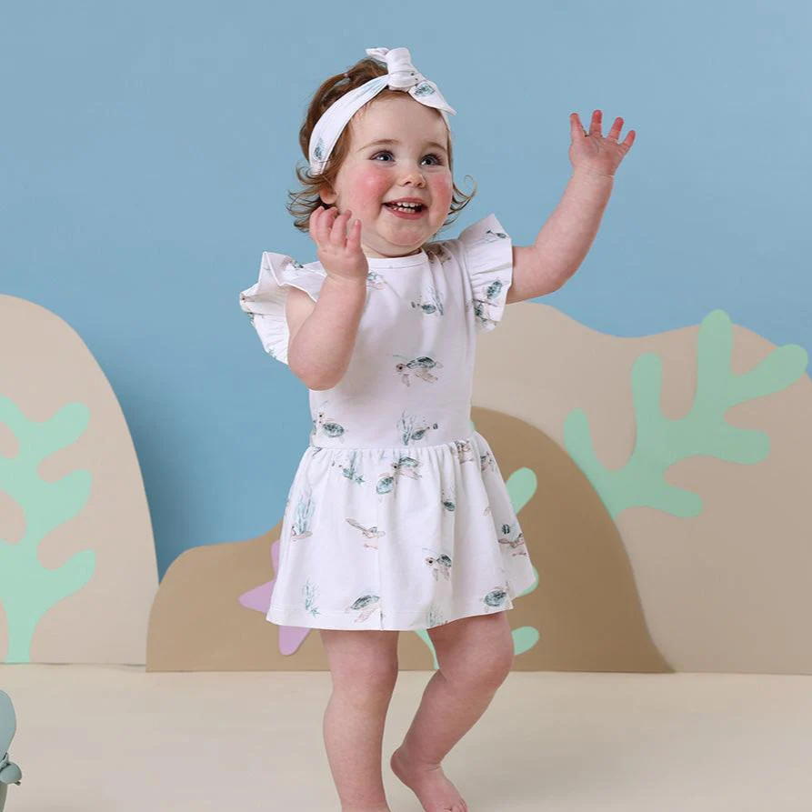 Turtle Short Sleeve Organic Dress - Image 5