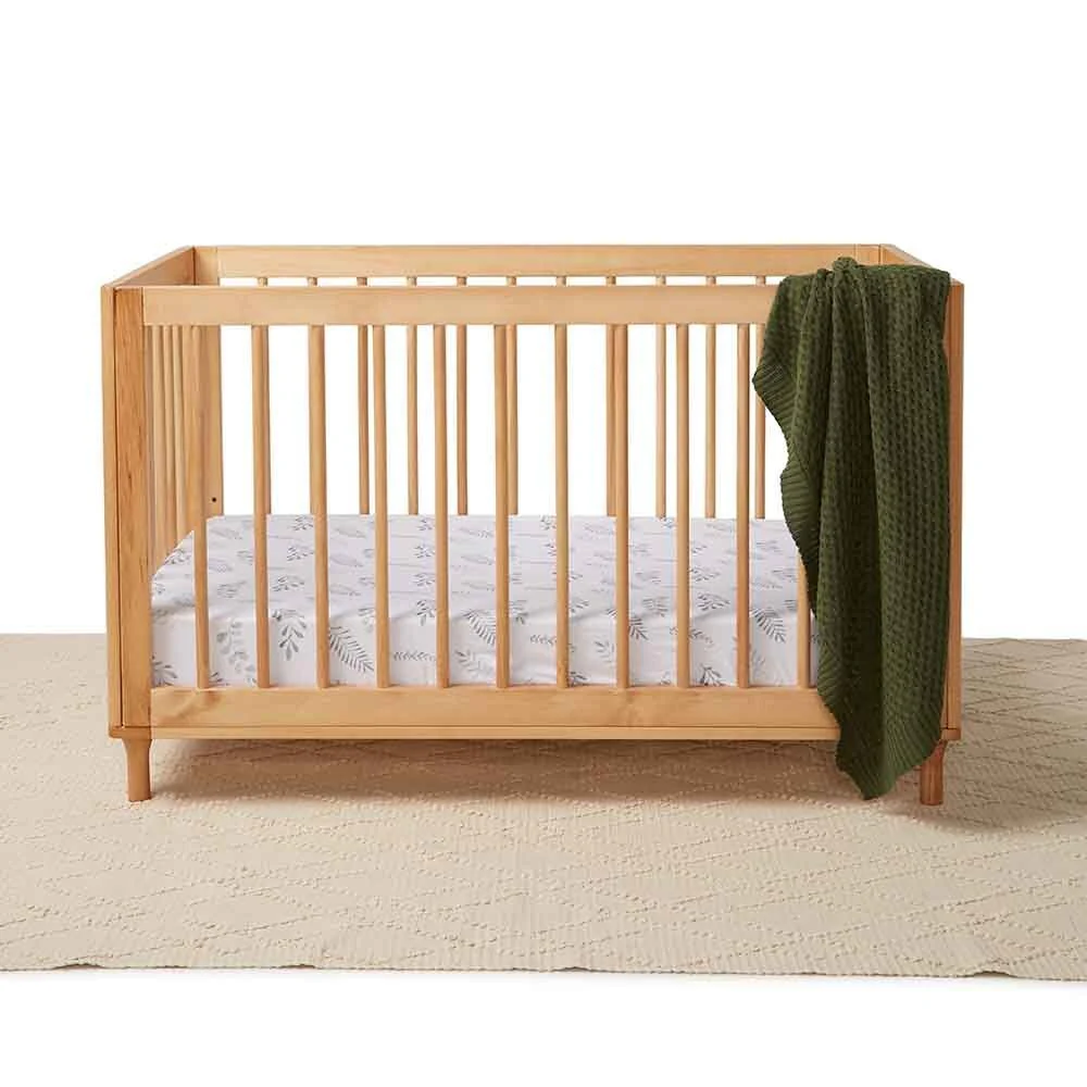 Wild Fern Organic Fitted Cot Sheet - Image 3