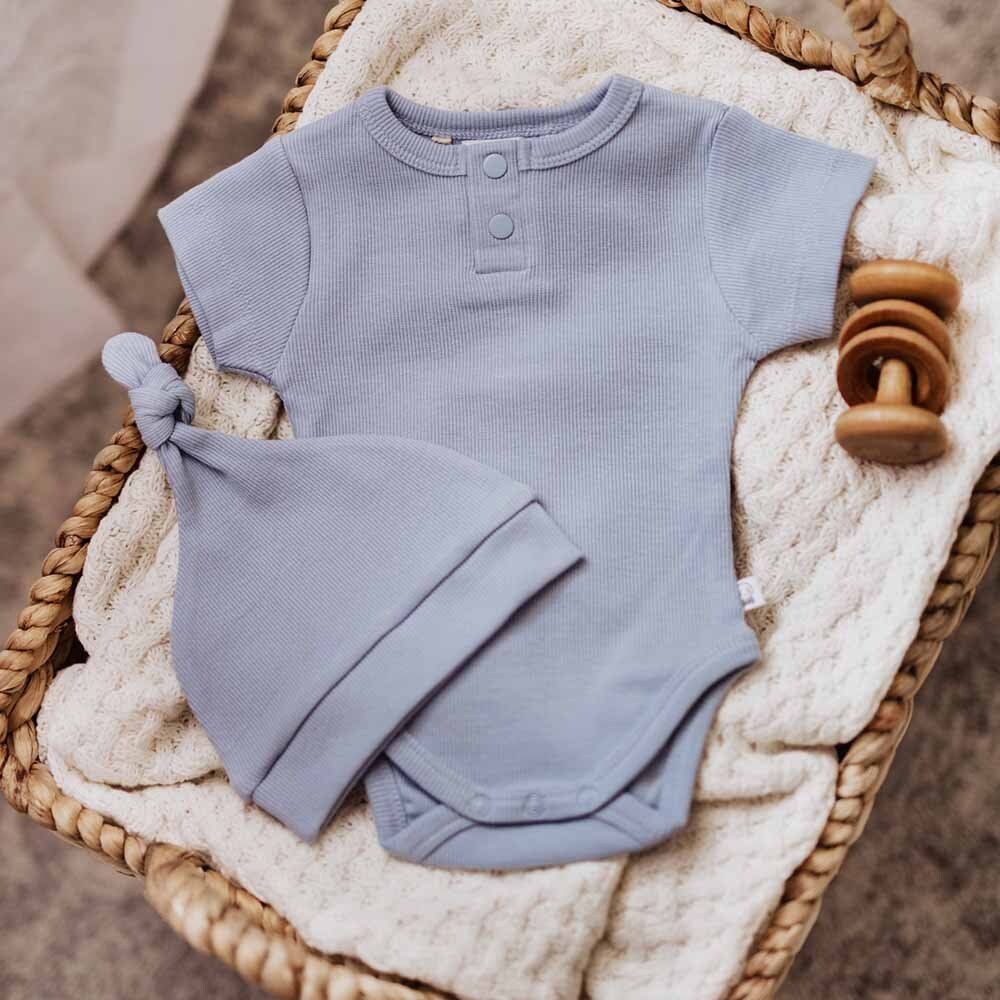 Zen Ribbed Organic Knotted Beanie - Image 5