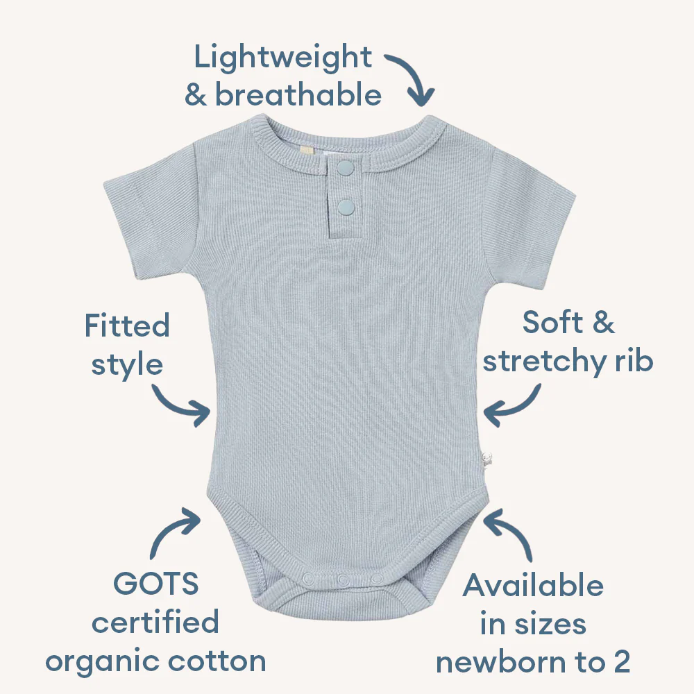 Zen Short Sleeve Organic Bodysuit - Image 4